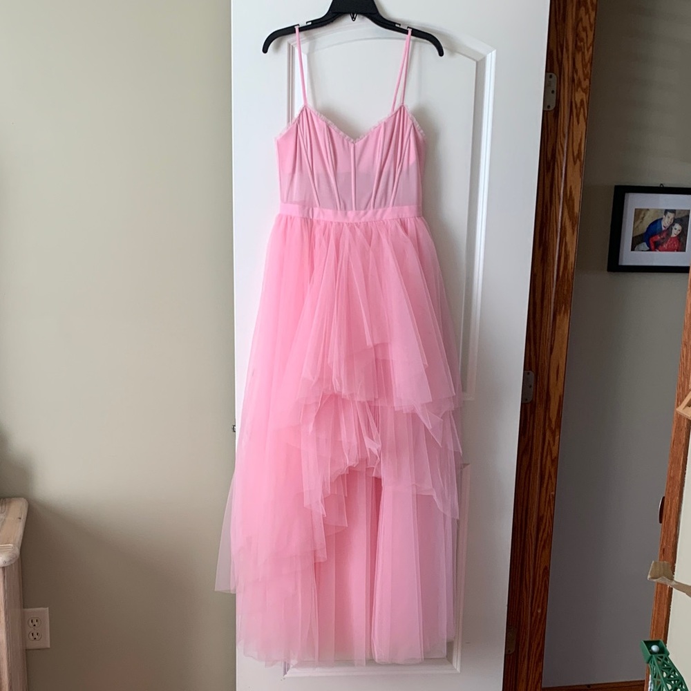 BCBGMaxAzria Women’s Pink Tulle Dress